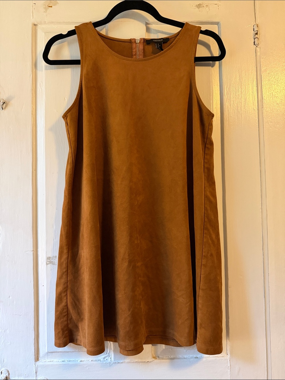 Forever 21 Rust Brown Sleeveless A-Line Mini Dress